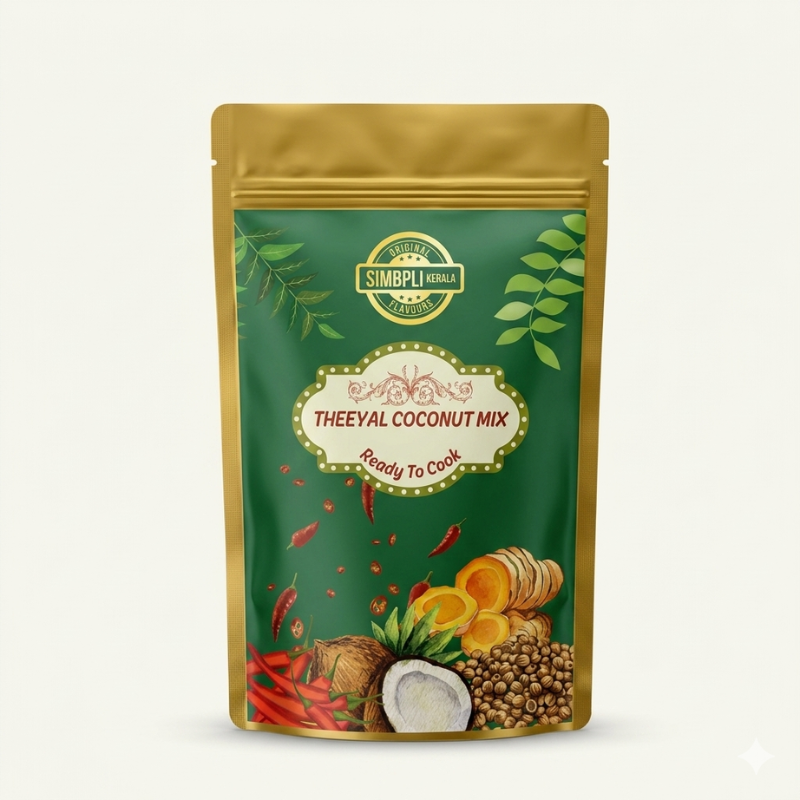 Theeyal Coconut Mix | Traditional Kerala Roasted Coconut Masala | Simbpli Kerala