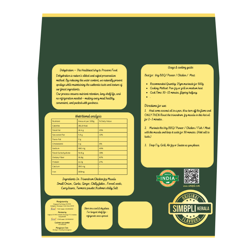 Trivandrum Chicken Fry Masala